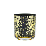 Candle - Crocodile Black & Gold 500g