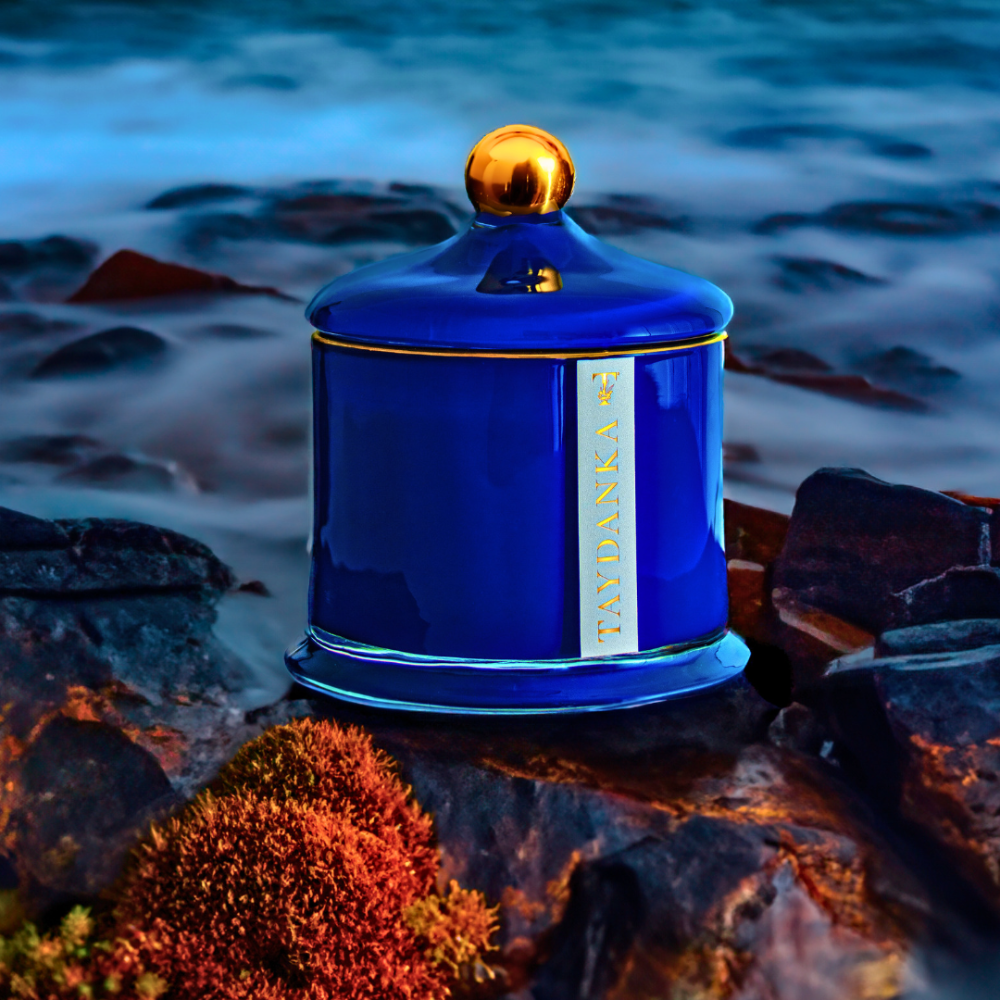 Candle - Victoria Blue Jar 450g