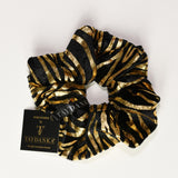 Scrunchie - Golden Zebra Strip