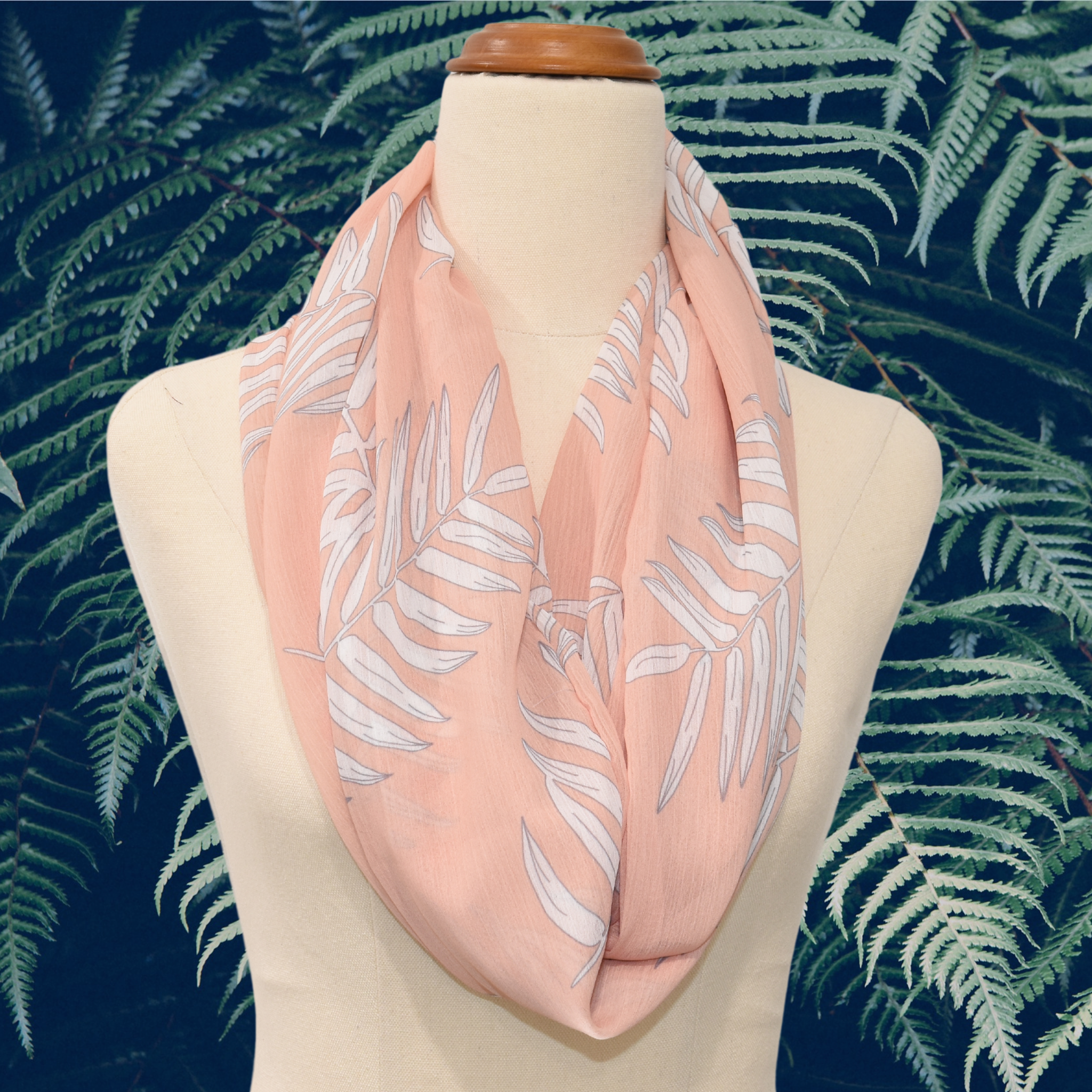 Luxury Infinity Scarf - Peachy