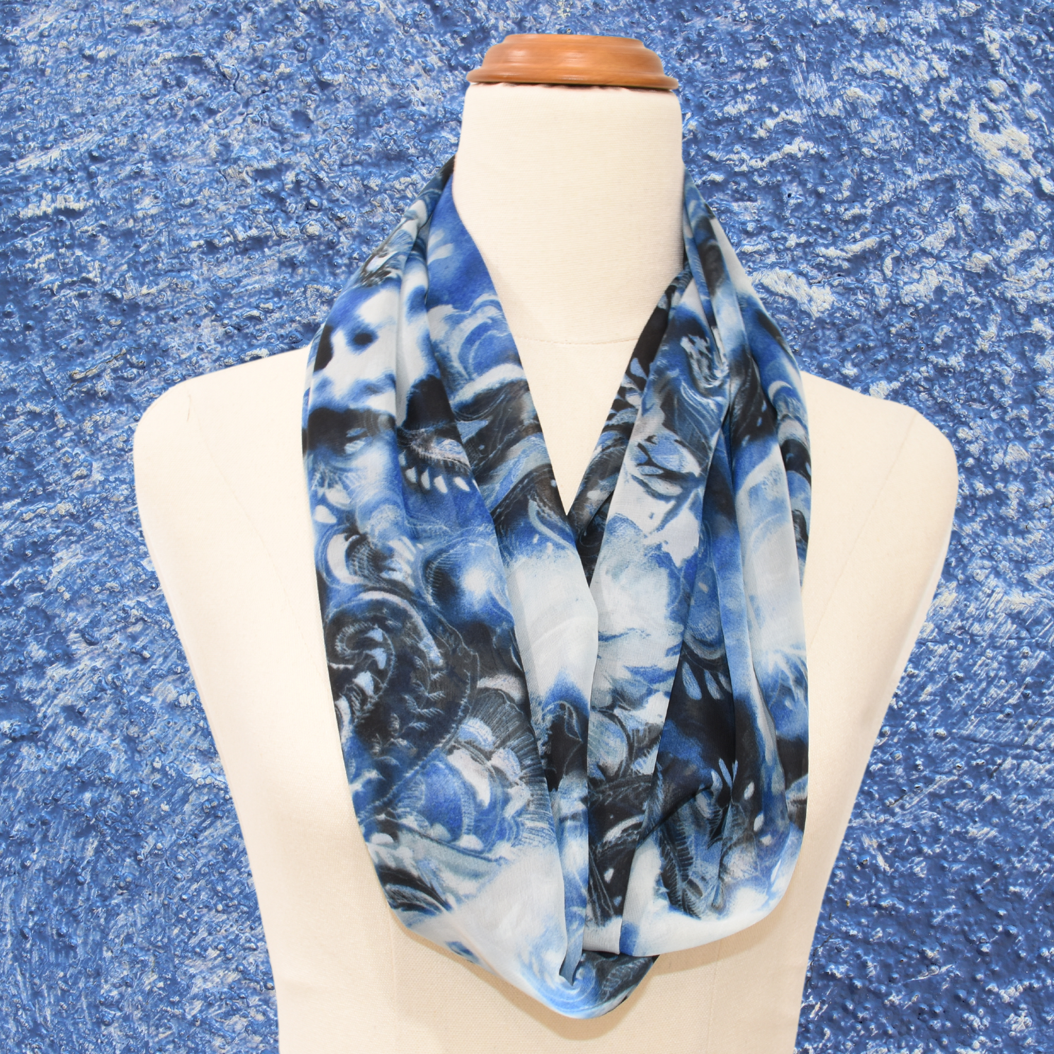 Luxury Infinity Scarf - Paisley Swirl