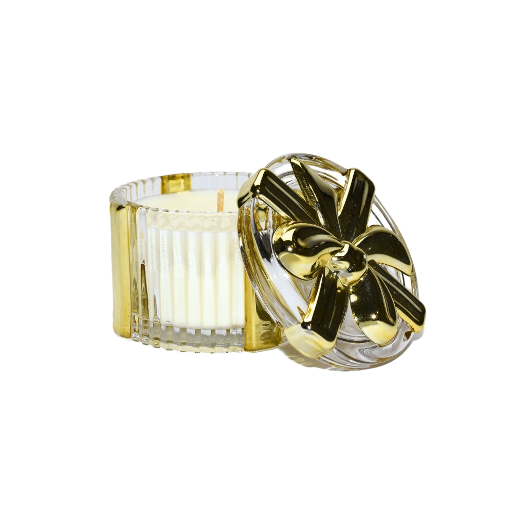 Candle - Gold Bow Jar 140g