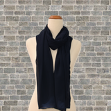 Classic Rectangle Scarf - Navy Blue