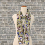 Classic Rectangle Scarf - Sage Green Floral